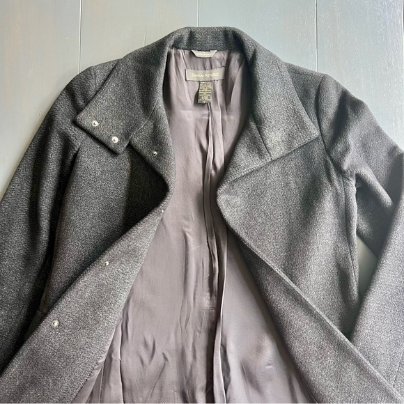 Banana Republic Wool Blend Women’s Gray Coat, mid-length XS, Made in Italy - Picture 1 of 13